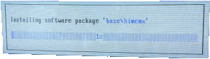 FreeDOS install progress bar
