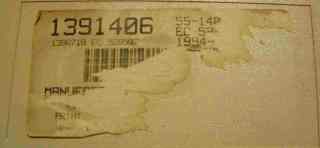 Model M manufacting label